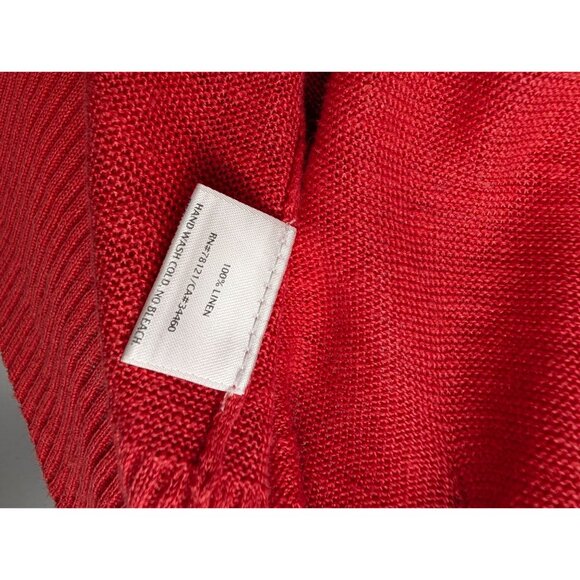 Eileen Fisher Sweater Womens Large Linen Open Front Cardigan - Picture 3 of 7